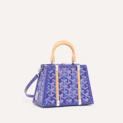 Saïgon Mini trunk bag multicoloured - Multicoloured Blueberry Purple