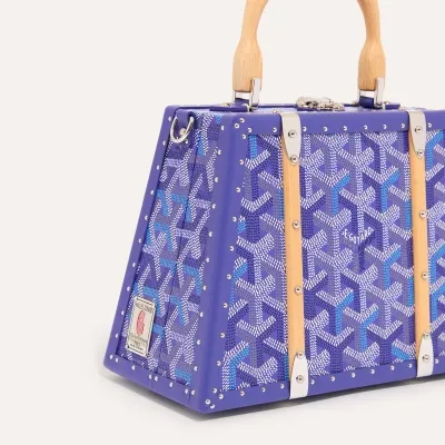 Saïgon Mini trunk bag multicoloured - Multicoloured Blueberry Purple