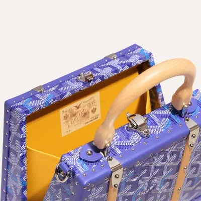 Saïgon Mini trunk bag multicoloured - Multicoloured Blueberry Purple