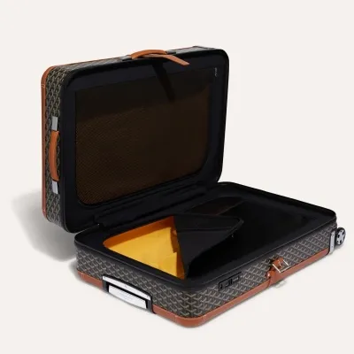 Satolas GM Rolling Suitcase - Black & Tan