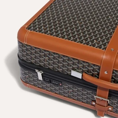 Satolas GM Rolling Suitcase - Black & Tan