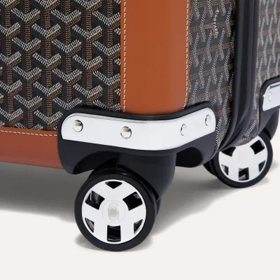 Satolas GM Rolling Suitcase - Black & Tan