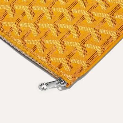 Sénat MM Pouch Stripes and Initials - Yellow