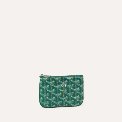 Sénat Nano Key Pouch Initials - Green