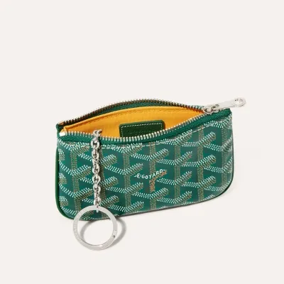 Sénat Nano Key Pouch Initials - Green