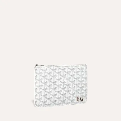 Sénat PM Pouch Initials - White