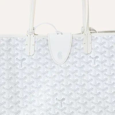 Saint Louis PM bag Stripes and Initials - White