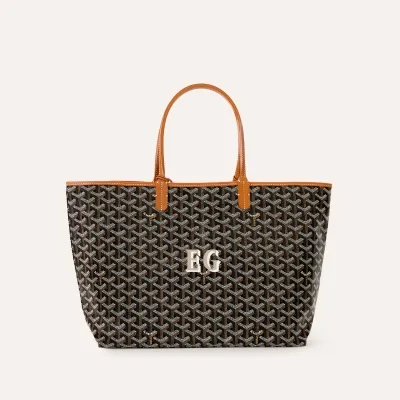 Saint Louis PM Bag Initials - Black & Tan