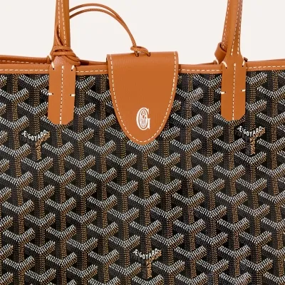 Saint Louis PM Bag Initials - Black & Tan