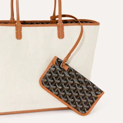 Saint Louis PM Bag Initials - Black & Tan