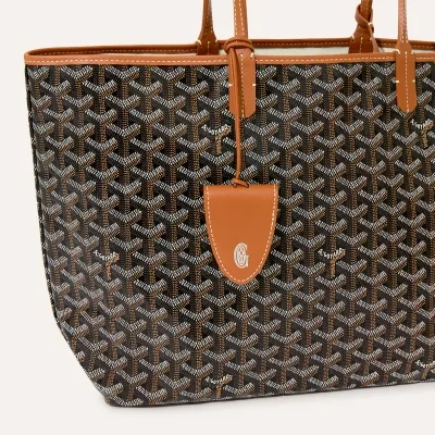 Saint Louis PM Bag Initials - Black & Tan