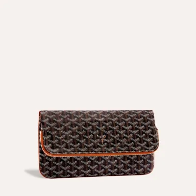 Sainte-Marie MM Clutch - Black & Tan
