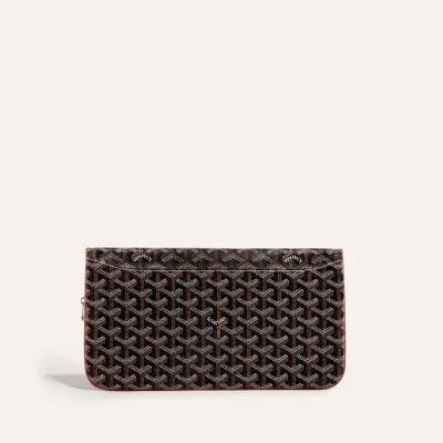 Sainte-Marie MM Clutch - Black & Tan