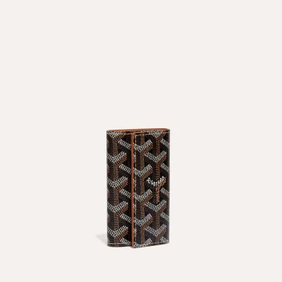 Saint-Michel Key Ring - Black & Tan