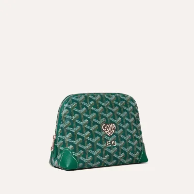 Vendôme Cosmetic pouch Cœur and Initials - Green