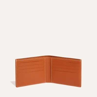 Victoire Wallet Initials - Black & Tan