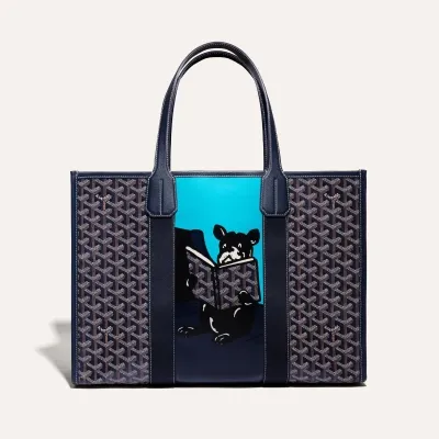 Villette Tote Bag MM - Navy Blue