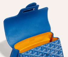 Goyard Rouette Structure Mini Bag Blue Goyardine Palladium Hardware –  Madison Avenue Couture