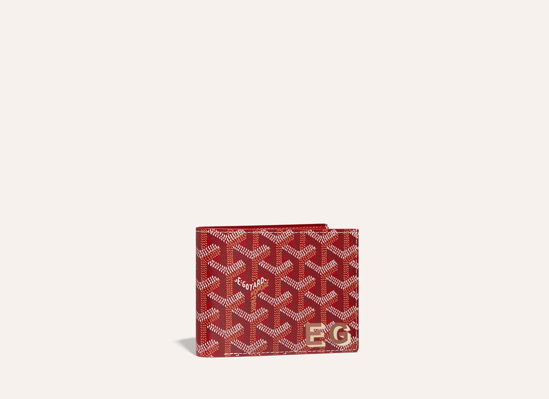 GOYARD Goyardine Monogram Gray Leather Rectangular Checkbook